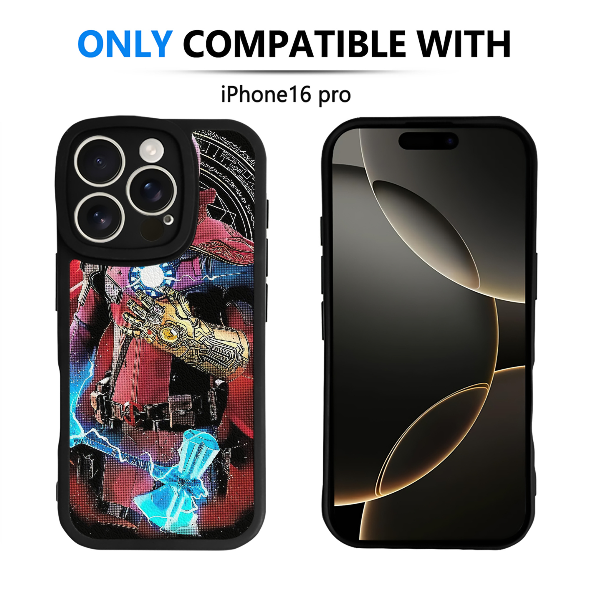 （画像用） Deadpool デッドプール 【iPhone 16シリーズ対応】シリコンスマホケース（レザー調） 材質：シリコン